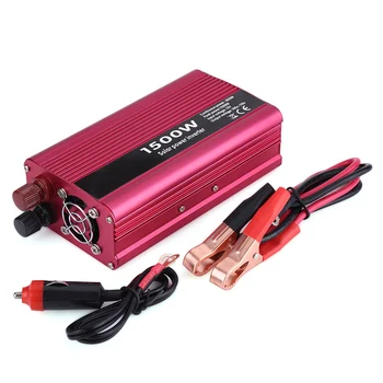 

1500W DC 12V to AC 220V Power Inverter Converter With USB port 220VAC Outlets Built-in cooling fan for Home Car Outdoor Use