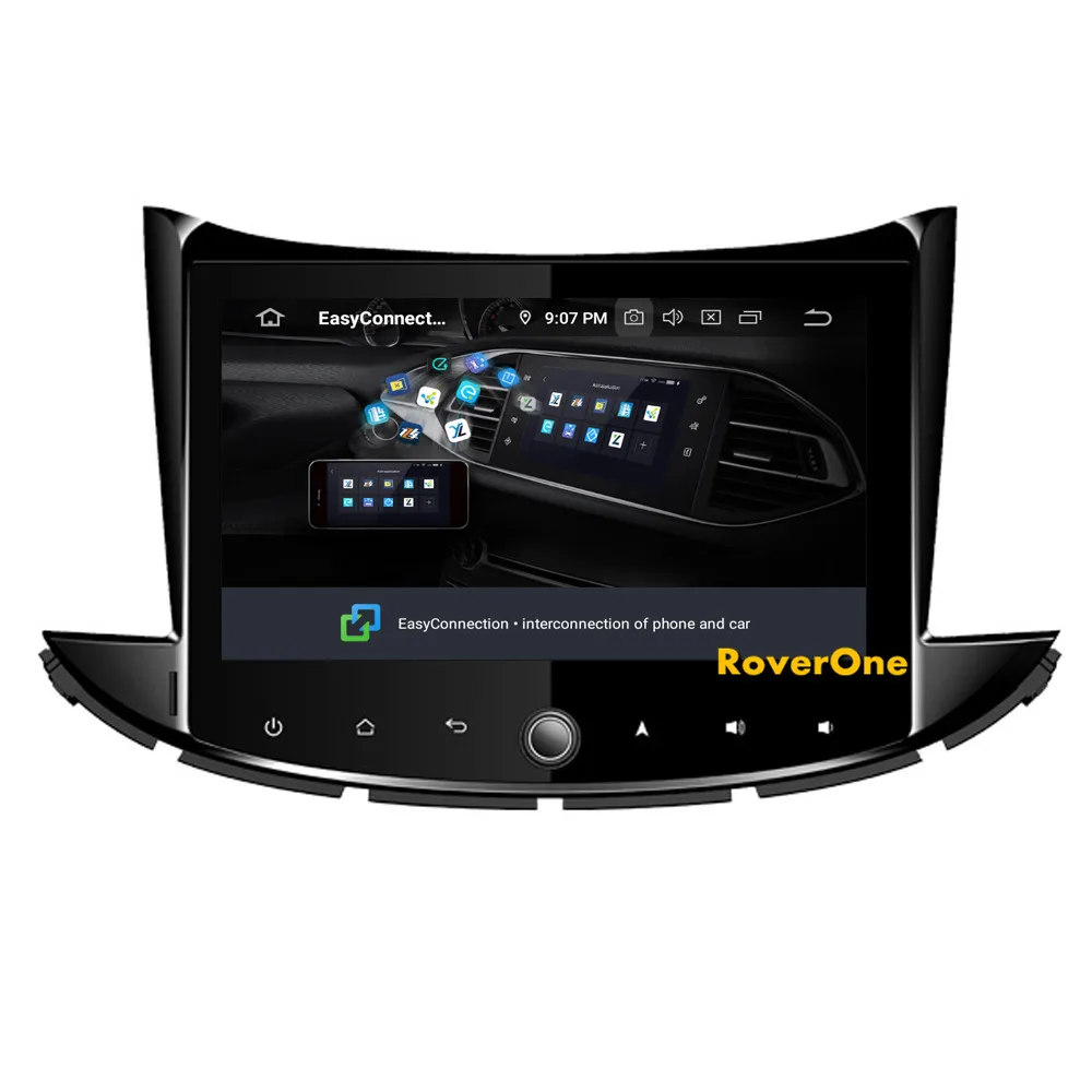 RoverOne Автомобильный мультимедийный плеер для Chevrolet Trax Android 9,0 Octa Core радио gps навигация Bluetooth PhoneLink