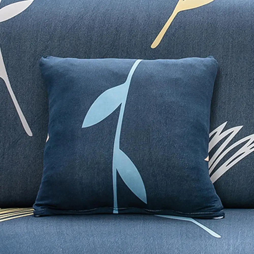 2pcs pillowcases Yeahmart цветок печатных диван крышку секционный 1/2/3 местный эластичный стрейч диван чехлов для Гостиная угловой диван - Цвет: 2pcs pillowcases