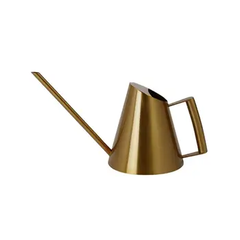 

900ml Stainless Steel Watering Can Long Mouth Watering Kettle Succulent Watering Gardening Tool (Golden)