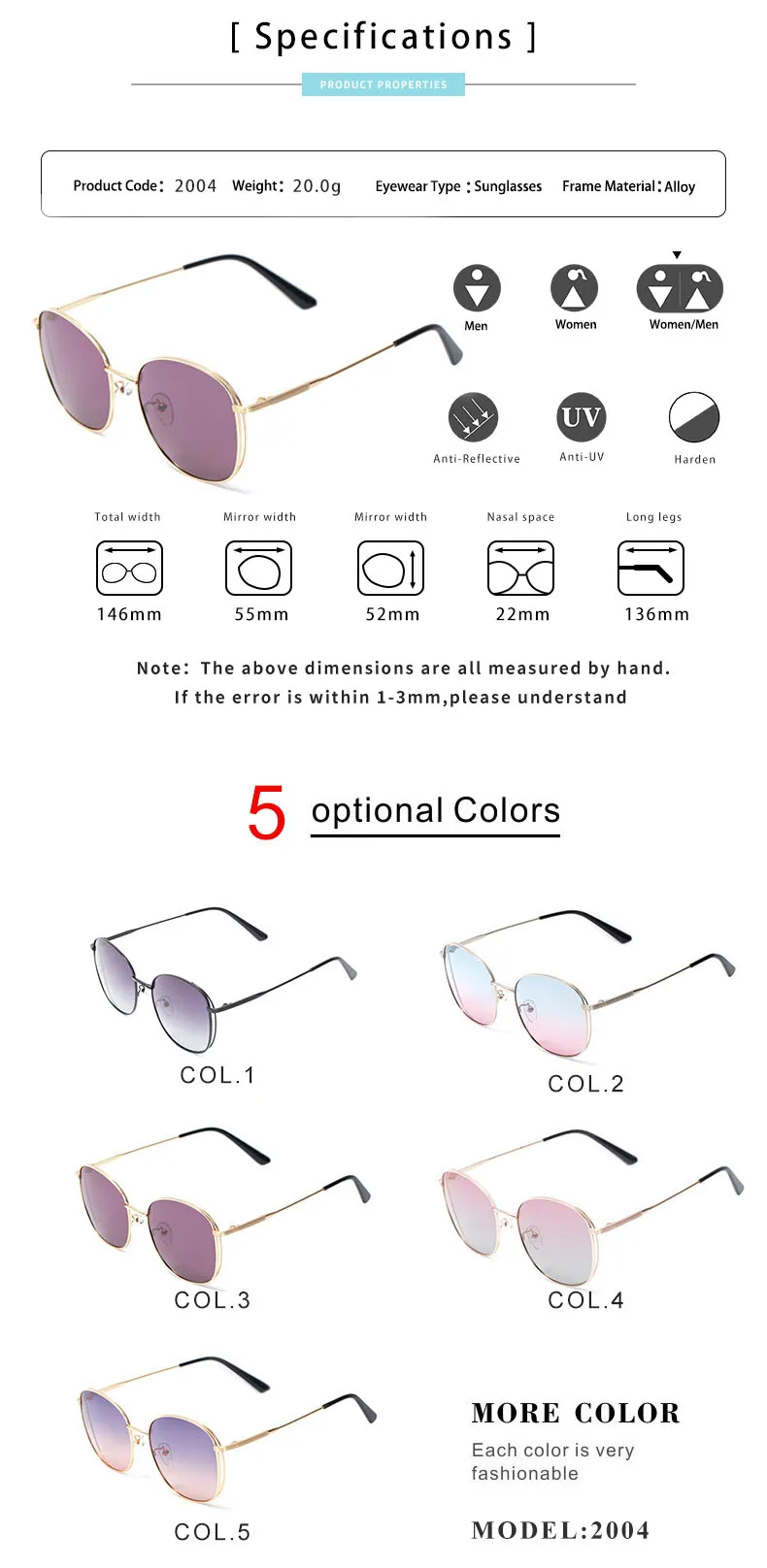 Ray Bann очки, роскошные брендовые дизайнерские очки, очки для вождения, путешествий, рыбные солнцезащитные очки для женщин, okulary przeciws oneczne,, UV400 2004