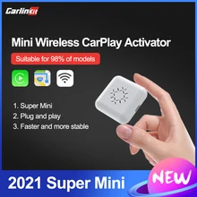 Carlinkit صندوق صغير لاسلكي CarPlay المنشط السيارات الاتصال لأودي بنز ولكسواجين مازدا السلكية إلى التوصيل والتشغيل اللاسلكي