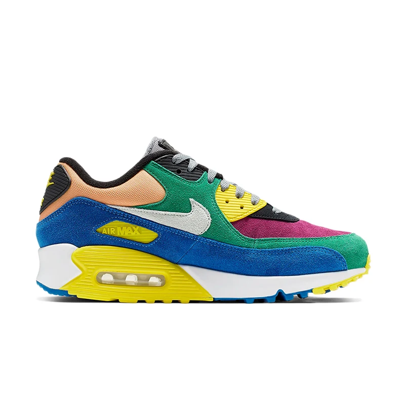 Оригинальные подлинные мужские кроссовки для бега NIKE AIR MAX 90, незаменимые спортивные уличные кроссовки, спортивная Дизайнерская обувь, 325213-131