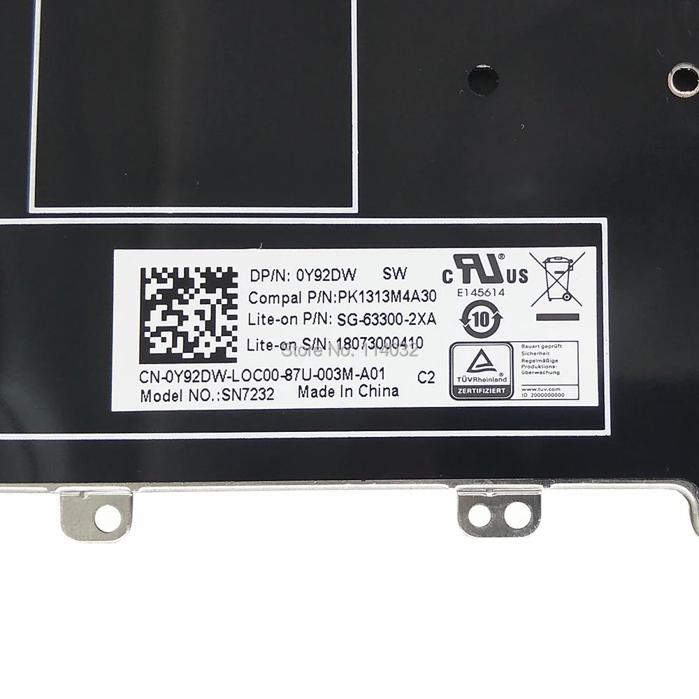Teclado retroiluminado espanhol, teclados para Dell Latitude