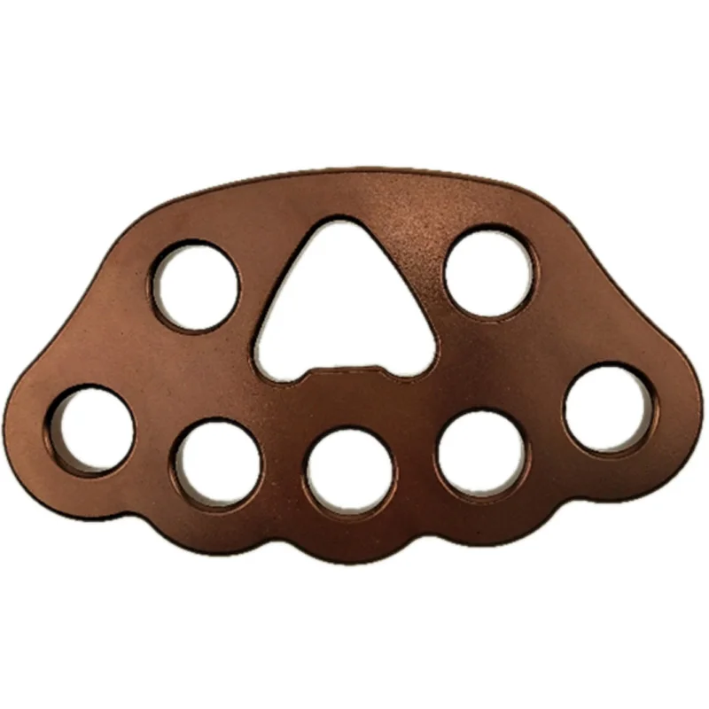 

36Kn 8 Holes Rigging Plate Outdoor Rescue Rock Climb Rescue Equipment Tool Mountaineer Anchor Connector Gear