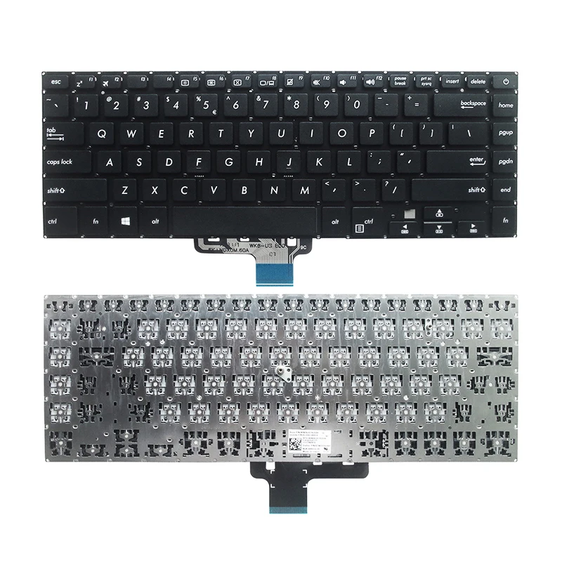 Фото Клавиатура для ноутбуков ASUS Pro15 S15 S510 S510U S5100UQ UK505B U5100UQ S510UA UX530 UX550 UX580, Черная №3