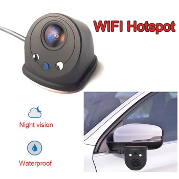 

Mini WiFi Left and Right Side Rear View Mirror WIFI AP Monitor Backup Sticker Vehicle Shockproof Car DV DVR Camera
