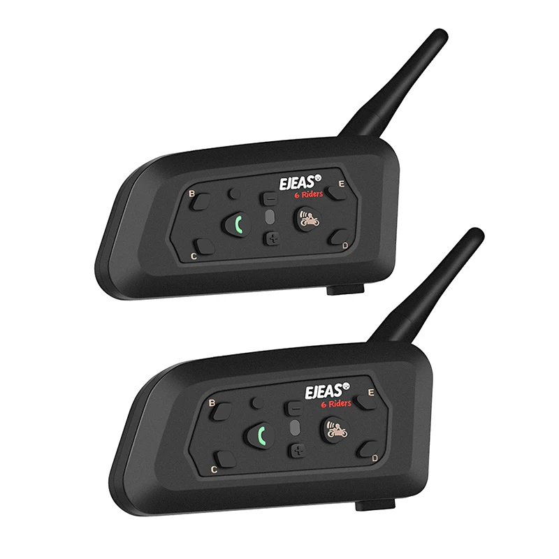 Мотоциклетный шлем bluetooth walkie talkie V6 Pro полный дуплексный домофон bluetooth walkie talkie V6 Pro двойной пакет