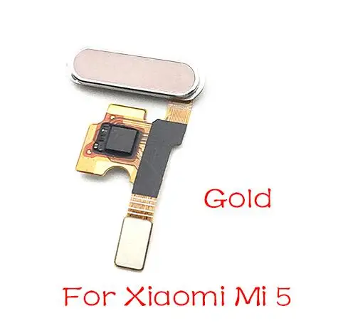 Для Xiaomi mi A1/mi 5X/mi A2/mi 6X mi 5 5S Plus домашний считыватель пальцев Сканер отпечатков пальцев Главная кнопка гибкий кабель - Цвет: Mi 5 Gold