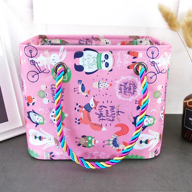 

Cartoon Bath Wash Bags Women Men Waterproof Large Capacity Basket Portable Bath Bags