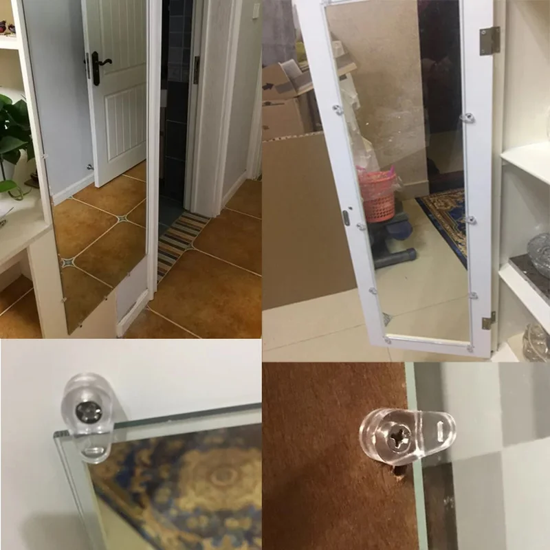 Lot De 50 Clips De Fixation De Porte En Verre Et Vis