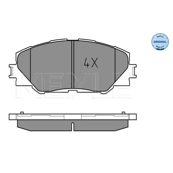 Колодки дисковые перед. Toyota RAV IV 2.0VVT-i/2.2D-4D 06 MEYLE