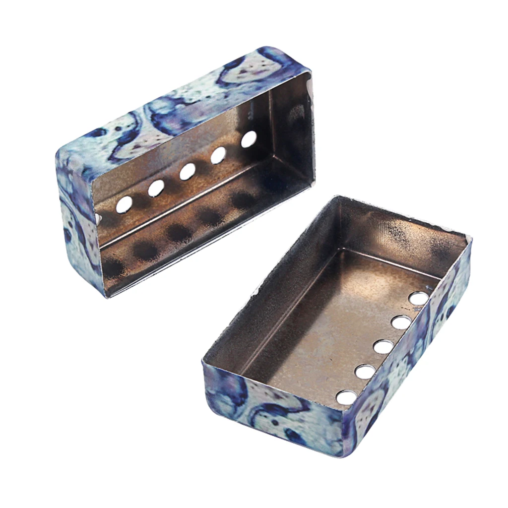 Humbucker Пикап Чехлы для электрических аксессуары для гитары шеи мост металлическая крышка хамбакера 50 мм 52 мм