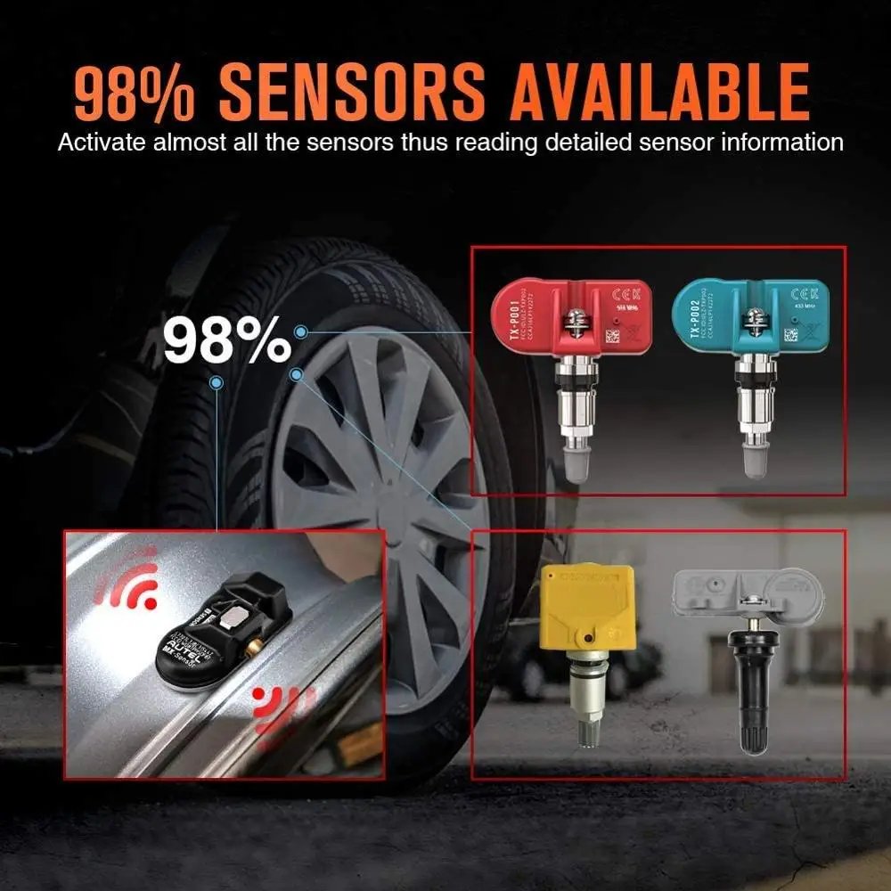 Autel TS408 TPMS Relearn инструмент монитор давления в шинах датчик Программирование mx