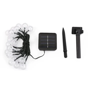 

Newest 3.5m 20 LED 600ma Bright Ball Shape Solar Power Lights Outdoor Garden Party Festival Decoration Lamp Waterproof IP66