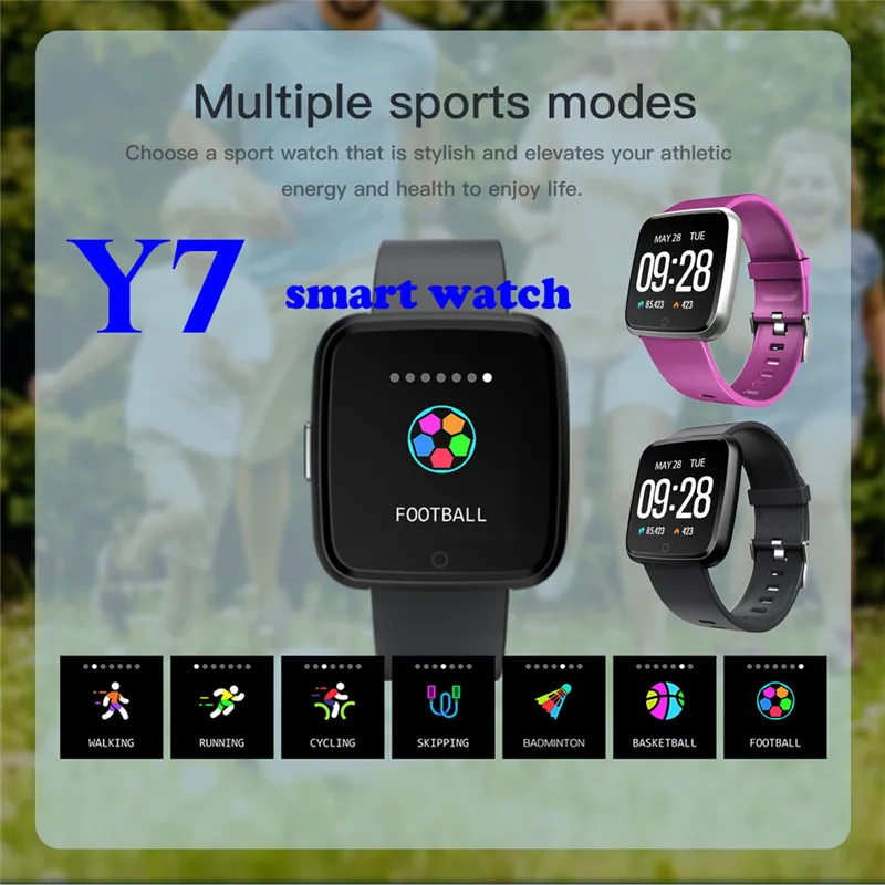 Y7 Bluetooth Смарт часы Фитнес Сна спортивный трекер несколько видов спорта напульсники Водонепроницаемые многофункциональные умные часы