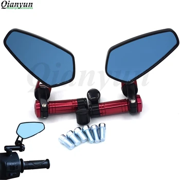

Universal CNC motorcycle rearview mirror blue anti-glare convex mirror For KTM 390 200 125 Duke RC125 RC200 RC390 RC8 RC8R