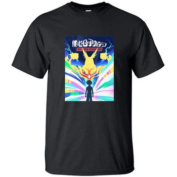 

My Hero Academia Poster Design Prints Oversize T Shirt Summer Cotton Cool Printed T Shirts Top Men Funny Short Sleeve Tshirt