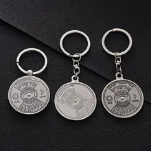 Вращающиеся металлические брелки китайский перевод брелок-календарь креативный юбилей маленькие подарки кулон настраиваемые, с логотипом