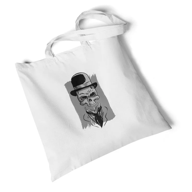 

Devil Print Canvas Bag Shoulder Bags Travel Folding Bag Canvas Bag Shopping Reusable Shoulder Bag Handbag Tote Bag