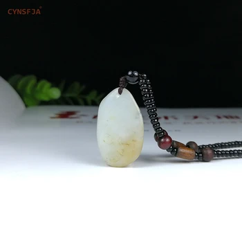 

CYNSFJA New Rare Real Certified Natural Chinese Hetian Seed Jade Amulets Raw Stone Jade Pendant High Quality Best Birthday Gifts