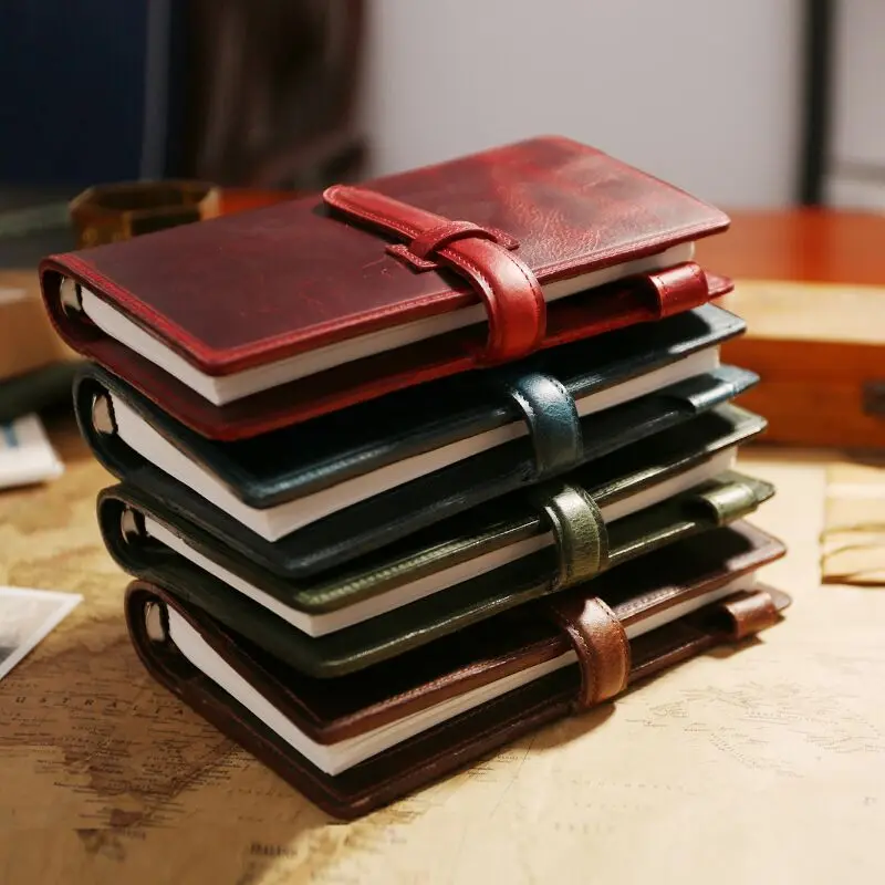 IPBEN 100% Genuine Vintage Leather Travelers Notebook Tie Diary Journal Handmade Cowhide gift travel notebook Free engrave IPBEN 100% Genuine Vintage Leather Travelers Notebook Tie Diary Journal Handmade Cowhide gift travel notebook Free engrave