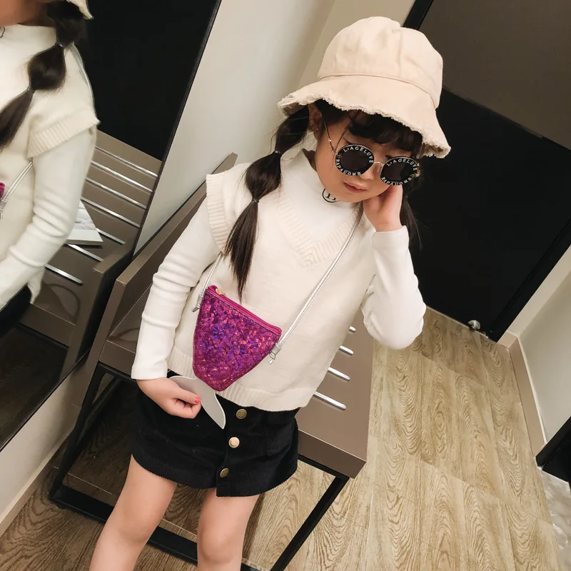 

Mermaid Sequin Bling Bag for Kids Girls Backpack Small Mini Coin Purse Messenger Bag Crossbody