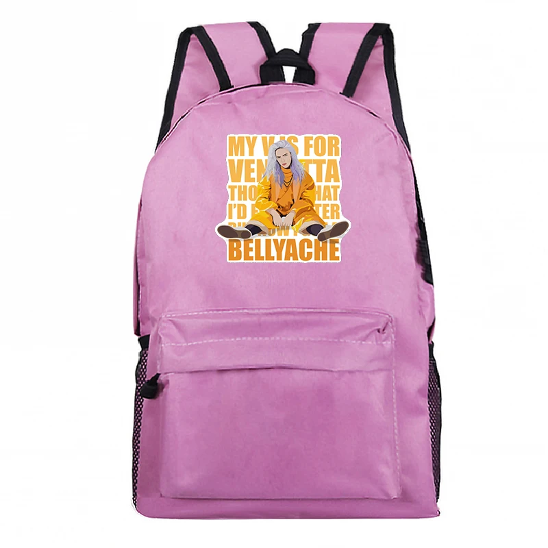 Рюкзак Sac Dos DJ Singer школьный Billie Eilish Рюкзак Bookbag Bolso Mujer школьные сумки для девочек-подростков на молнии 7 plecak
