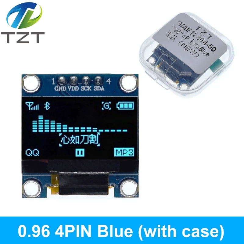 Weiß Blau farbe 0,96 zoll 128X64 OLED Display Modul Gelb Blau OLED Display Modul Für arduino 0,96 IIC SPI Kommunizieren – Detail 7