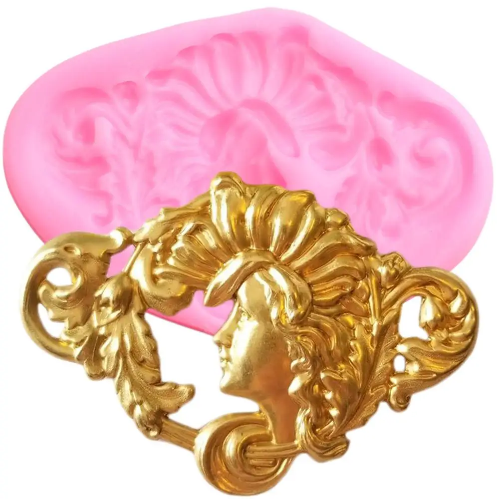 

Scroll Leaves Relief Border Silicone Molds Goddess Candy Chocolate Gumpaste Mold DIY Cupcake Topper Fondant Cake Decorating Tool
