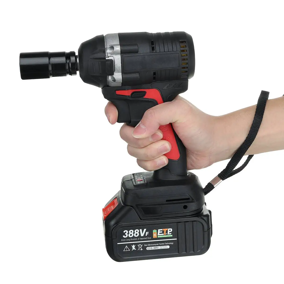 Hot Products! 388V Brushless Cordless Electric Impact Wrench Screwdriver Electric Wrench 19800mAh 630N.M Power Tools for 18V Makita Battery