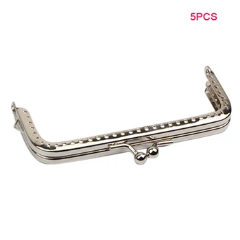 

5pcs Plating Accessories For Wallet Metal Handle Making Kiss Clasp Craft Lock Sewing Bags Cluth Purse Frame Durable DIY Handbag