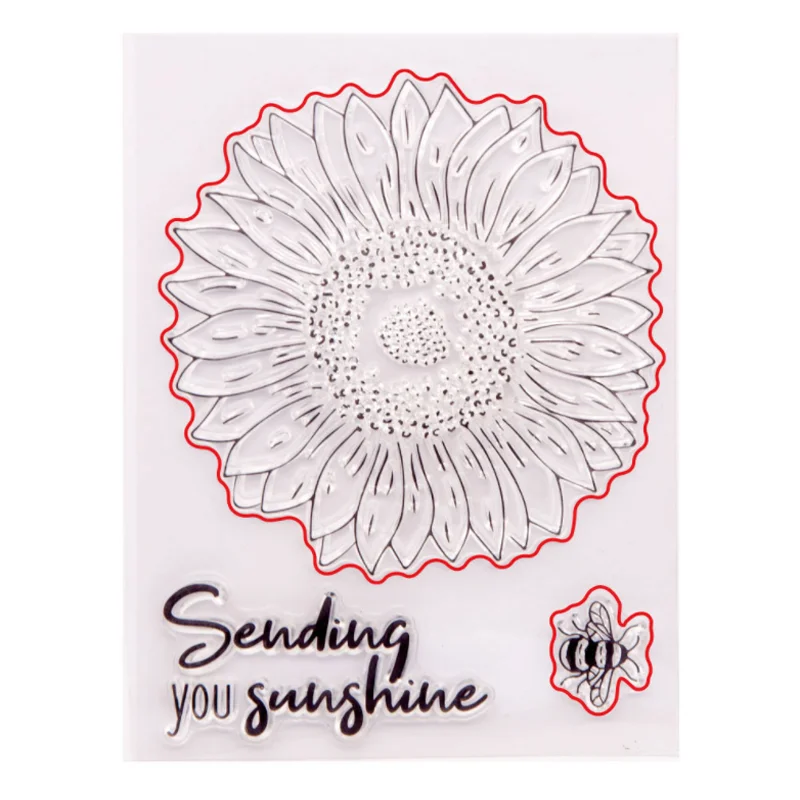 Рисунок 5 - Прозрачный силиконовый штамп в виде подсолнуха