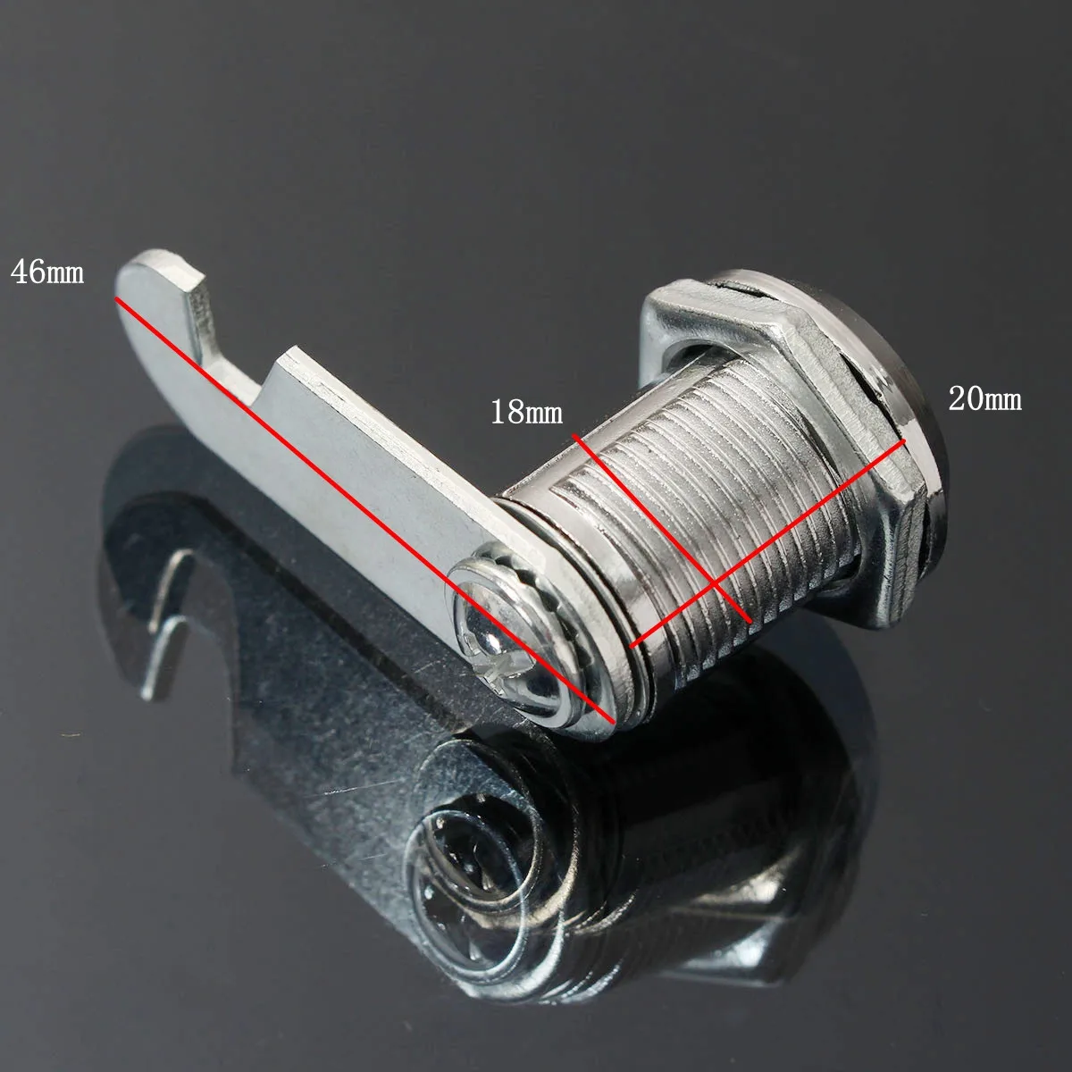 18x20mm 16/20/25/30mm Safe Cam Lock Pinball Arcade Machine Door Cabinet Toolbox Drawer For Filing Mailbox Drawer Cupboard+ 2Keys - Цвет: 18x20mm