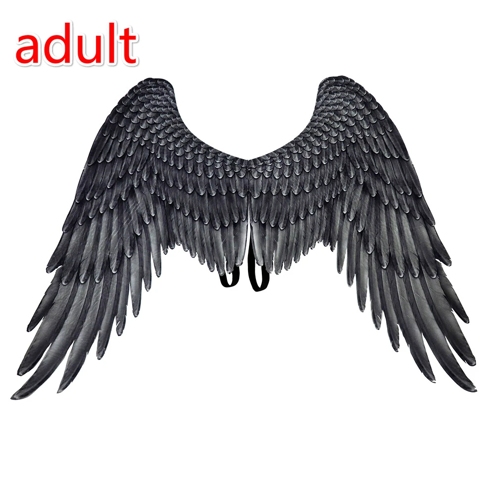 adult A Maleficent Косплей крылья любовница зла Костюм Крылья ангела костюмы на Хэллоуин реквизит украшение для взрослых детей - Цвет: adult A