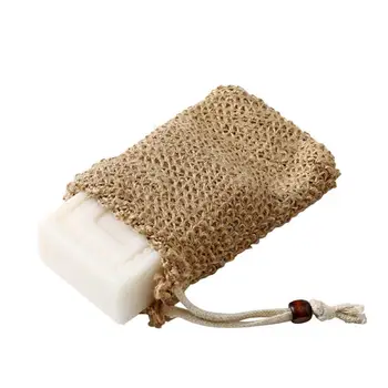 

1PC Cotton Linen Soap Foaming Net Shower Exfoliator Soap Comfortable Saver Sponge Foaming Bag Blister Mesh Pouch Net C6A7