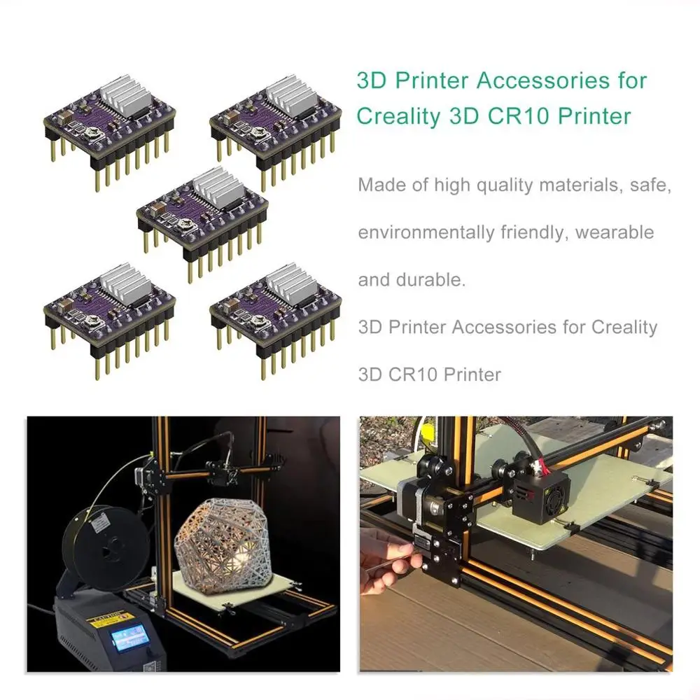5 шт. 3d принтер Stepstick DRV8825 шаговый двигатель драйвер Reprap 4 слоя PCB модуль для 3d принтера Замена
