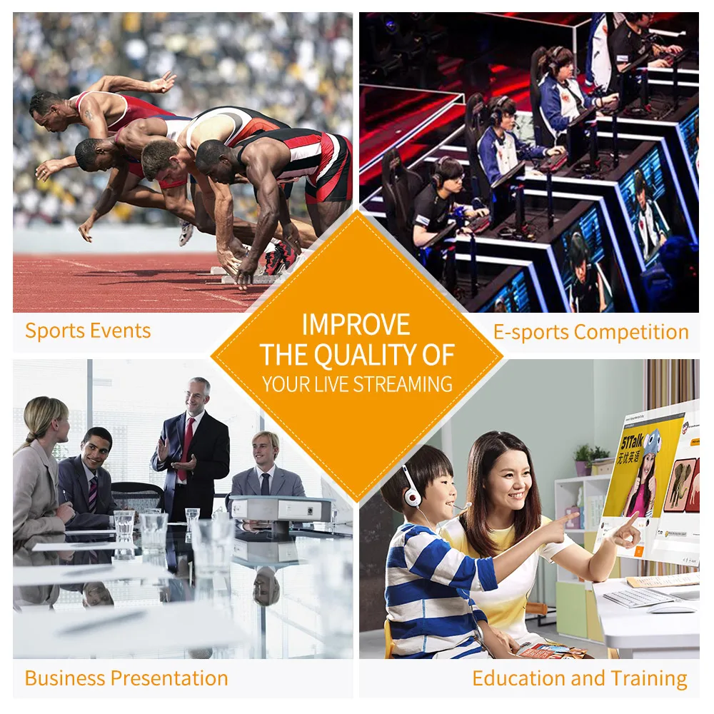 FEELWORLD LIVEPRO L1 Multi-format Video Mixer Switcher 4 HDMI Inputs Multi Camera Production USB3.0 For Live Streaming Youtube