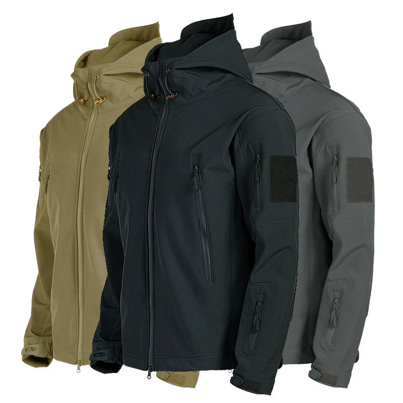 Winter Men's Jacket Warm Waterproof Thick Hooded Coat Mountaineering Outdoor Jackets Tactics Military Tactical Jacket Large Size