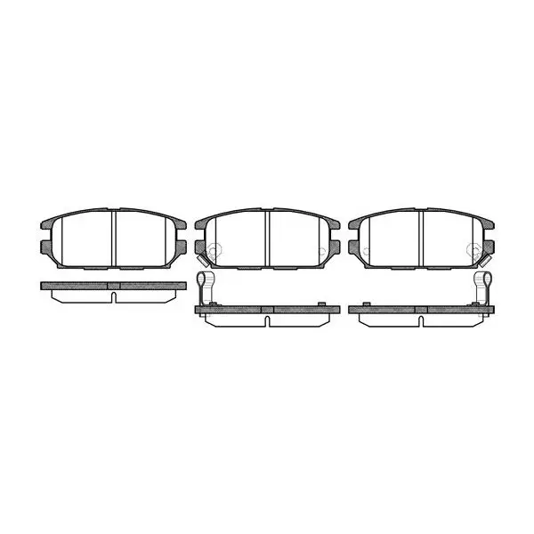 Колодки дисковые з.\ Mitsubishi Space Wagon 2.0GDi/2.4GDi 98 REM