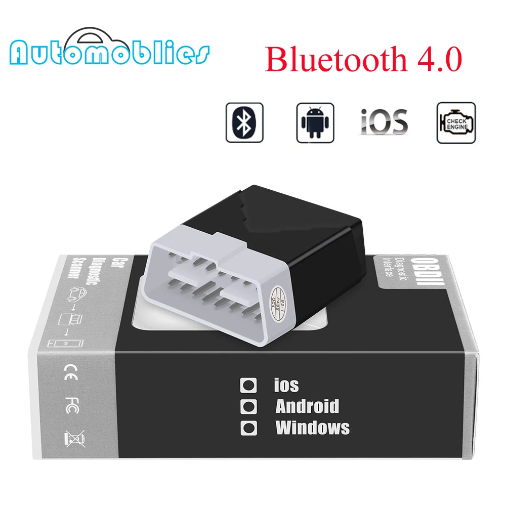 ELM 327 V1.5 OBD2 Bluetooth 4,0 выключатель питания мини сканер CAN-BUS ODB2 для Android/IOS OBD 2 Автомобильный диагностический автоматический инструмент elm327