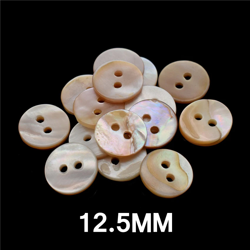 Миниатюрные пуговицы в виде ракушек 40 шт. цветные перламутровые круглые для