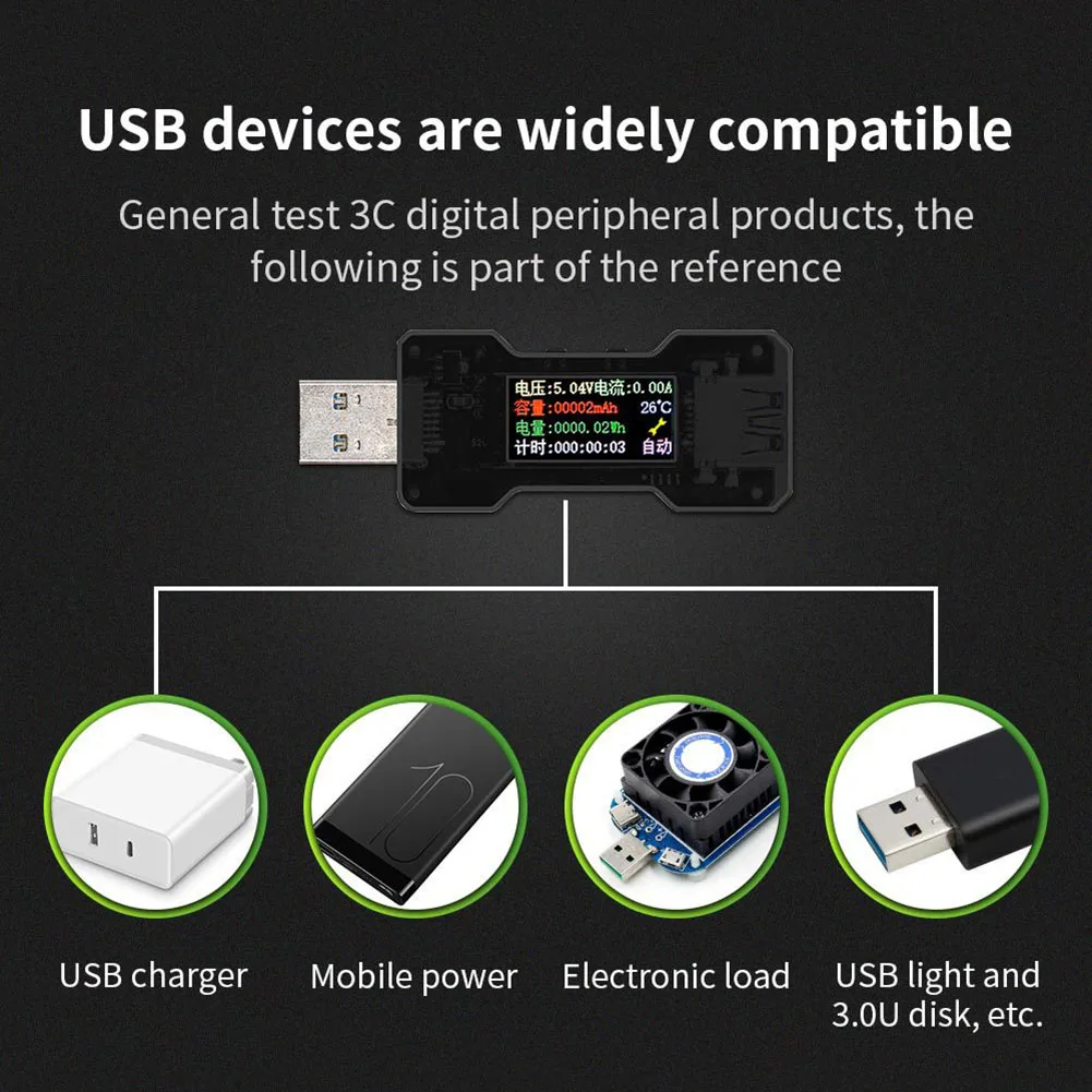 FNB18 USB Тестер Цифровой вольтметр измеритель напряжения тока Ампер Вольты ампреметр детектор CLH@ 8