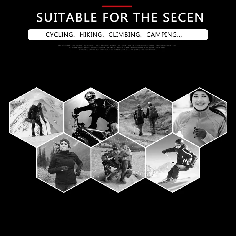 Зимние велосипедные перчатки с поддержкой запястья с сенсорным экраном, велосипедные перчатки для спорта на открытом воздухе, противоскользящие ветрозащитные велосипедные перчатки на весь палец