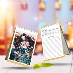 Calendrier de bureau et fournitures scolaires, 2022, Anime Demon Slayer Jujutsu kaisi vengeurs, calendrier quotidien planificateur fournitures de bureau 