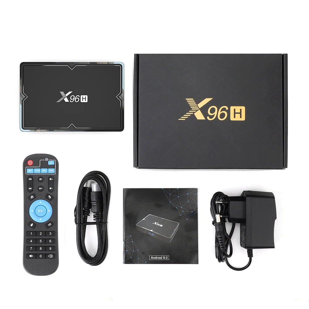 T ТВ коробка 6K Android 9,0 Смарт ТВ коробка X96H Allwinner H603 HDMI Bluetooth 4,1 USB 3,0 2,4G 5G Wi-Fi 2/4G 16/32/64G Media Player