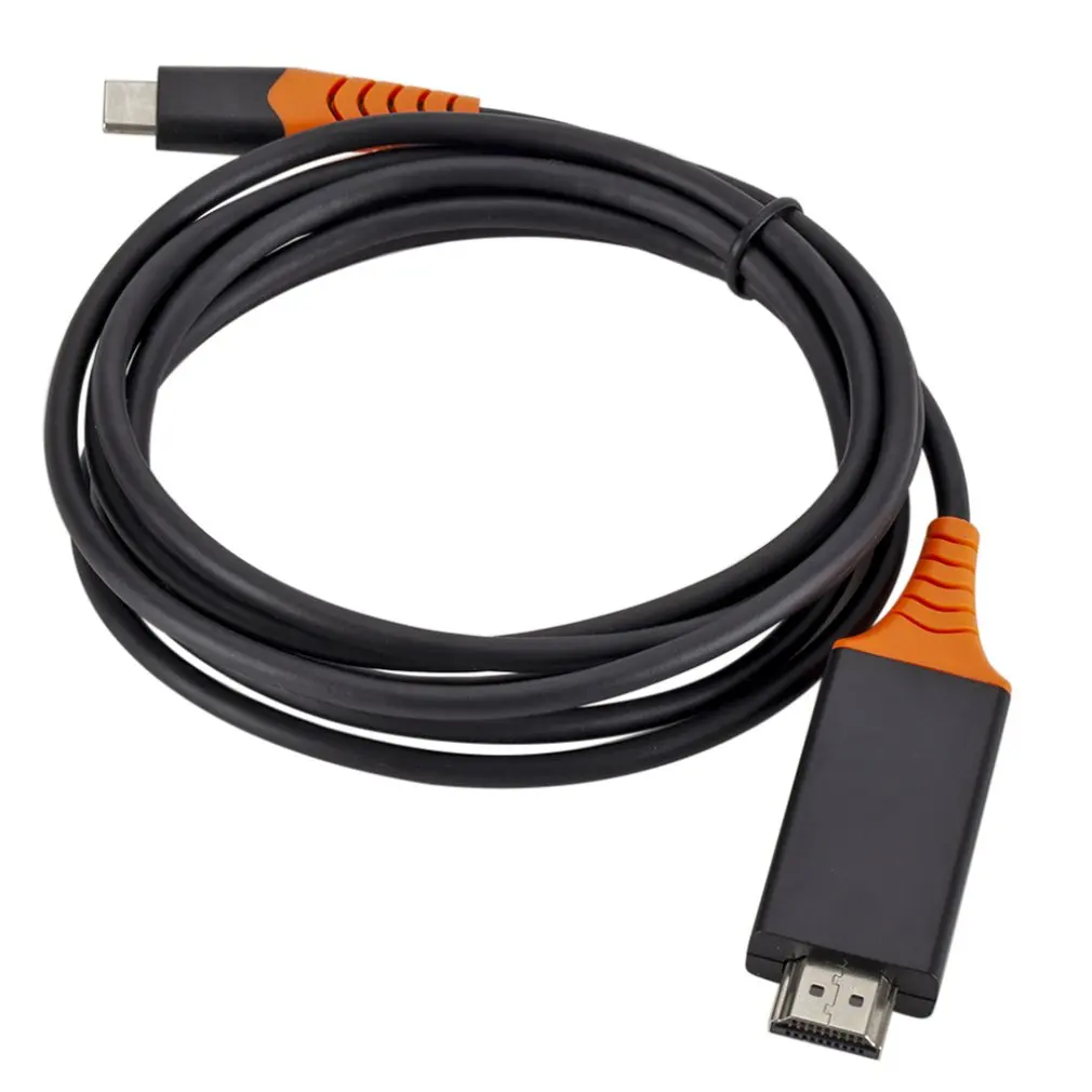 Type-C Usb-C до 4K Hdmi Hdtv кабель адаптер для samsung Galaxy S10 для Note 9 для Mac профессиональный модный портативный - Цвет: Золотой