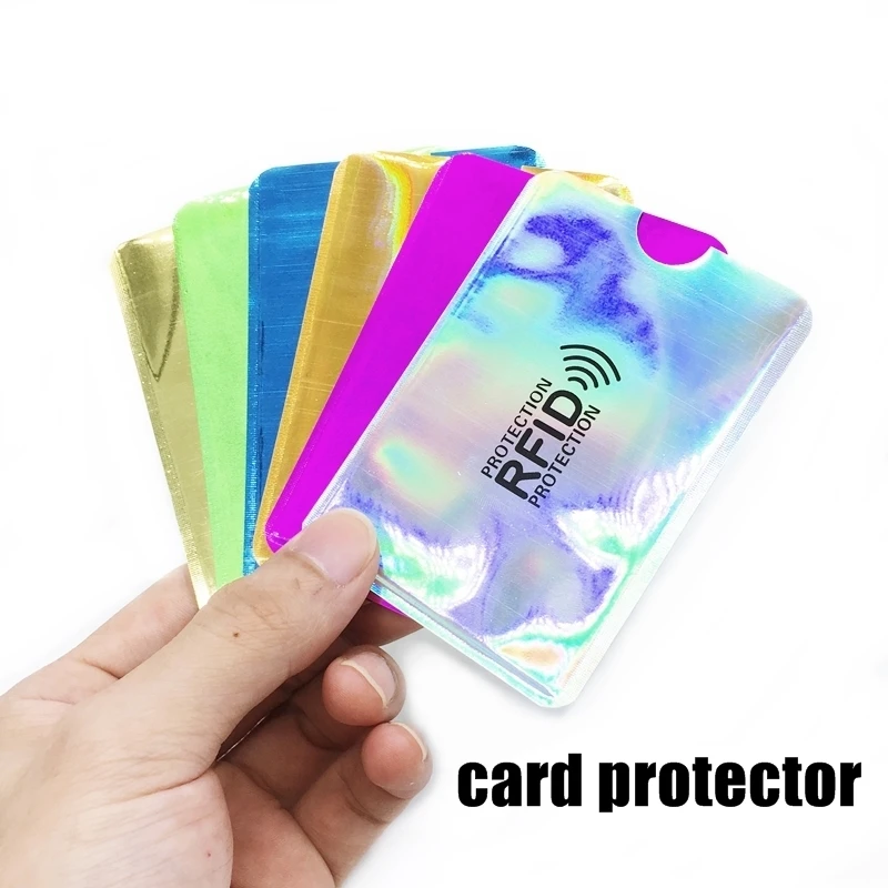 Anti Rfid Card Holder NFC Blocking Reader Lock Id Bank Card Holder Case Protection Metal Credit Case Aluminium F051