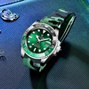 2020 LIGE GMT New Sports Watch Men Automatic Mechanical Watches 316L Stainless Steel Waterproof Green Clock Sapphire Glass Watch 3