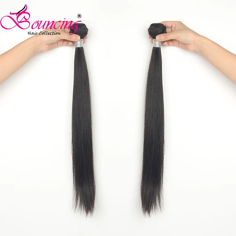 Прыгающие волосы прямые 10-30 дюймов человеческие волосы для наращивания л волосы remy 32 34 36 38 40 42 50 дюймов бразильские вплетаемые пряди